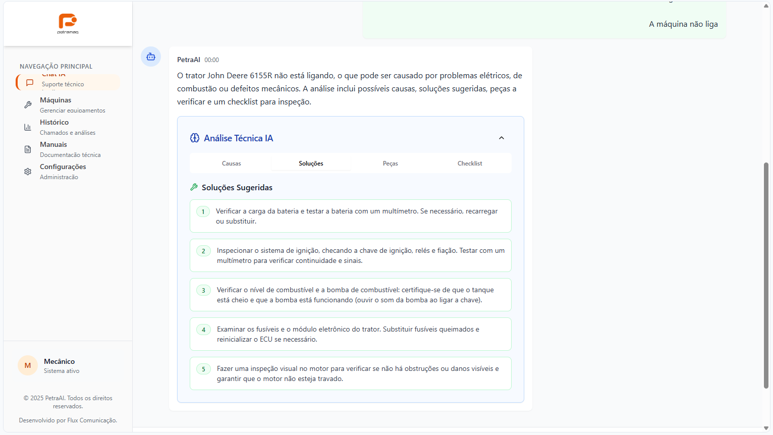 Soluções Recomendadas